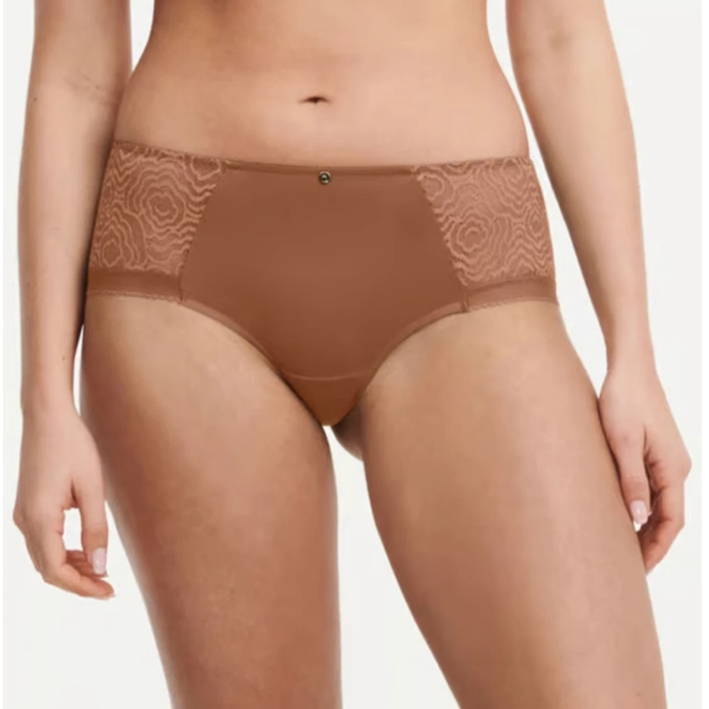 Chantelle C Jolie Lace Hipster Tabac Sz S